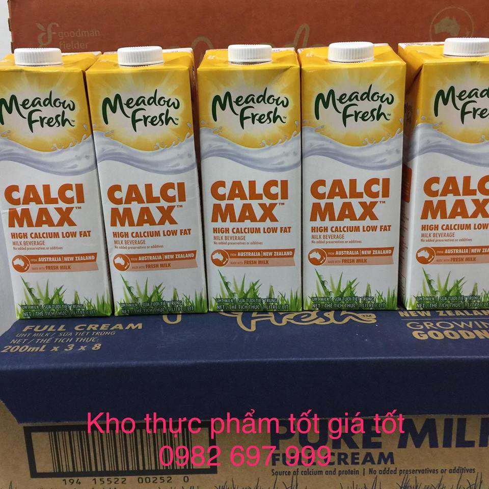 Sữa Meadow Fresh max canxi hộp 1L