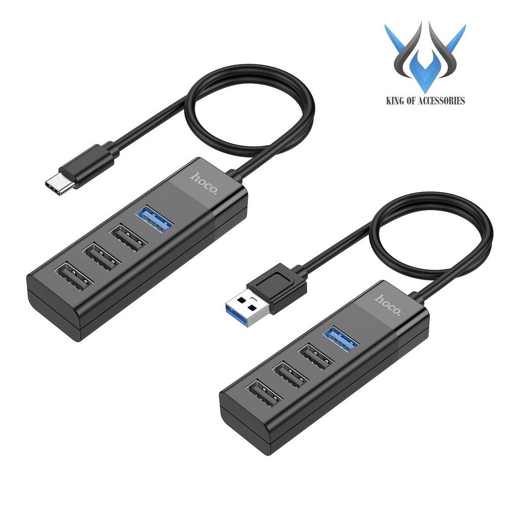 Hub chia cổng USB Hoco HB25 Type-C / USB ra 1 cổng USB 3.0 + 3 cổng USB 2.0  - Phụ Kiện 1986