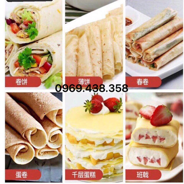 máy làm bánh crepe, máy làm bánh cuốn