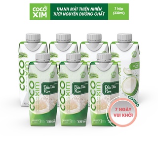 COMBO 7 NGÀY VUI KHỎE - 3 Dừa Dứa Non+ 4 Dừa Xiêm Xanh 330ml/1hộp