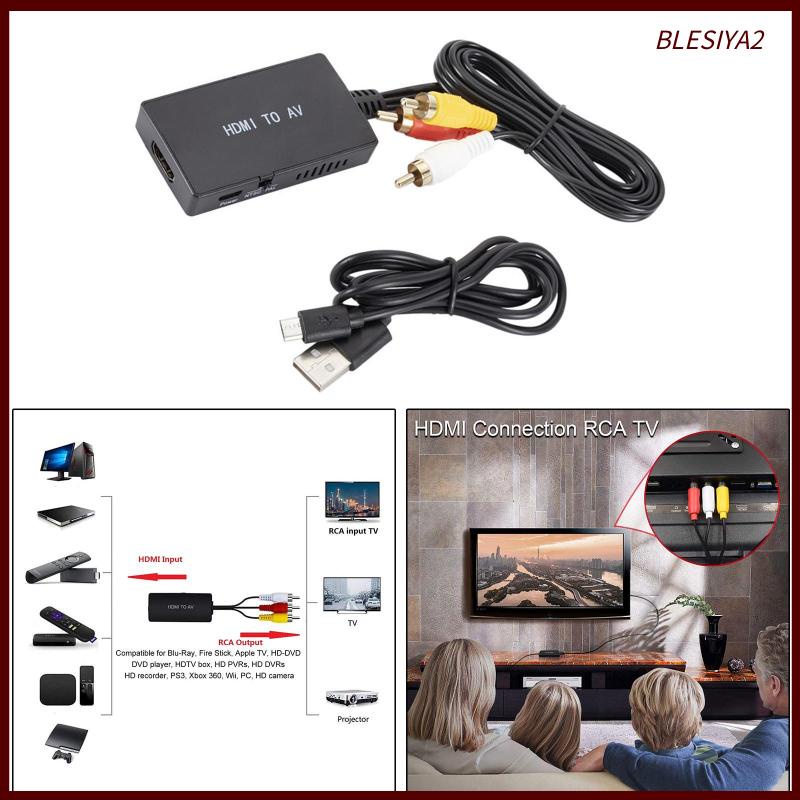 Bộ ChuyểN ĐổI HDMI Sang AV PAL 1080P Cho TV DVD HDTV Box - Blesiya2