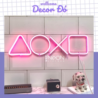 Đèn Neon | Playstation | KT  43x13cm |  tặng Miếng Dán , tặng ADAPTER , tặng 1,5m Dây Điện Tàng Hình |