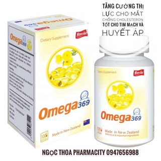 Omega 369 Newzeland- dầu cá nhập khẩu - tốt cho mắt lọ 100 viên