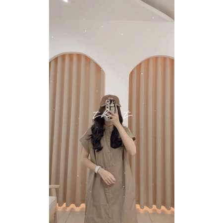 Váy thô nâu cổ tàu (ảnh thật tự chụp) | BigBuy360 - bigbuy360.vn