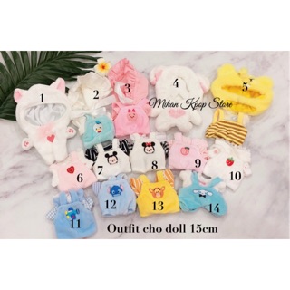 Outfit Milky Bottle cho doll 15cm