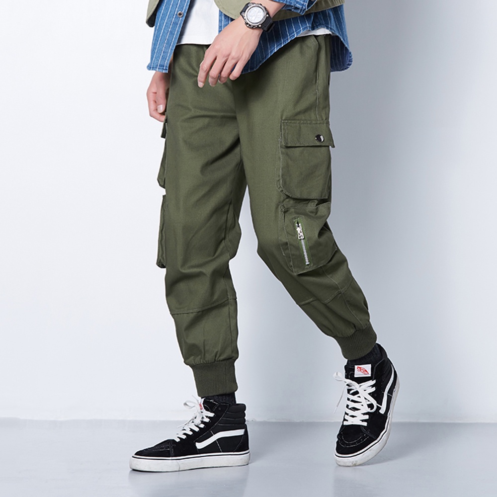 Quần Jogger Nam Túi Hộp Có Khóa Kéo Chất kaki Cao Cấp Siêu Co Giãn JOGGER NAM 9000027C5