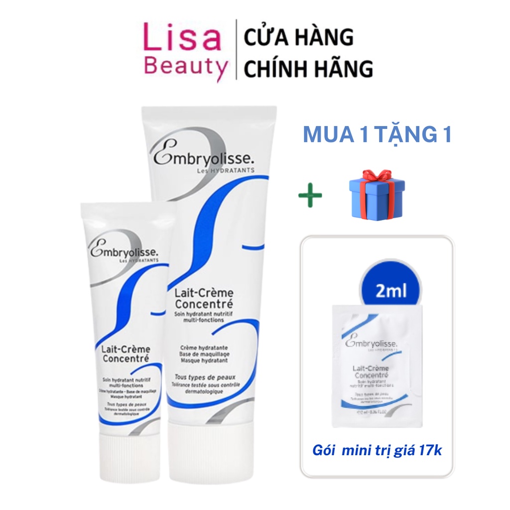 Kem Dưỡng Ẩm Phục Hồi Da Embryolisse Lait Creme Concentre 30ml và 75ml