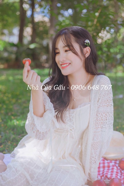 [ ẢNH THẬT] Khoác ren tay cột nơ siêu xinh | BigBuy360 - bigbuy360.vn