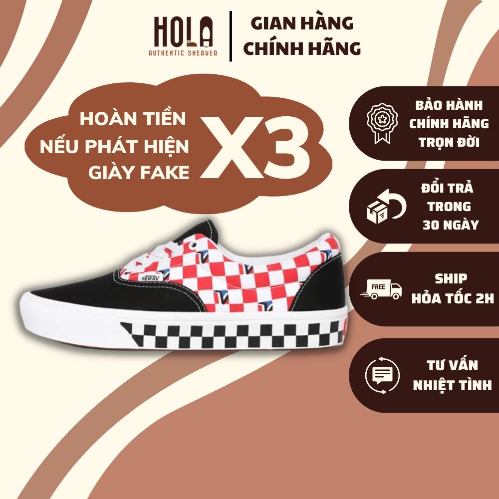 Giày Vans chính hãng,Vans era họa tiết dimension đế Comfycush siêu nhẹ và êm,hàng new real 100%, check ra FAKE hoàn tiền
