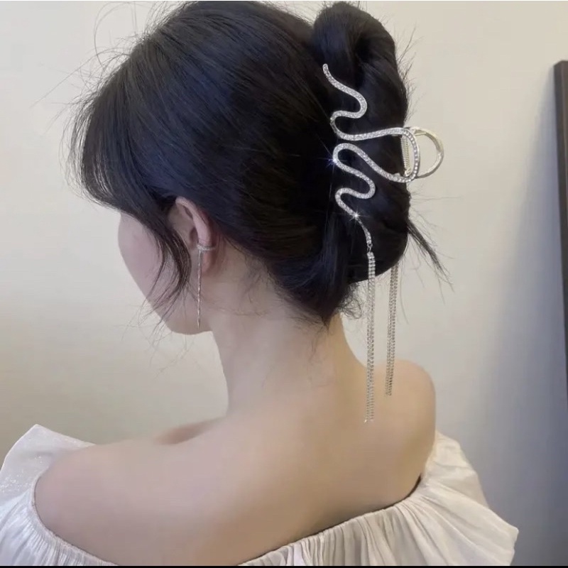 kẹp càng cua pha Lê đính đá, phụ kiện hot Hari korea accessories