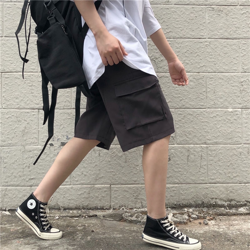 Quần Short Ống Rộng Có Túi Phong Cách Retro | BigBuy360 - bigbuy360.vn