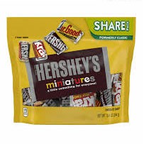 Socola sữa hạnh nhân Hershey’s Milk Chocolate with Almonds của Mỹ bịch 283gr