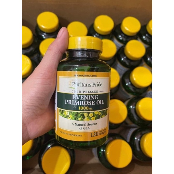 Tinh Dầu Hoa Anh Thảo Puritan’s Pride Evening Primrose Oil 1000mg Hộp 120 Viên [Mỹ]