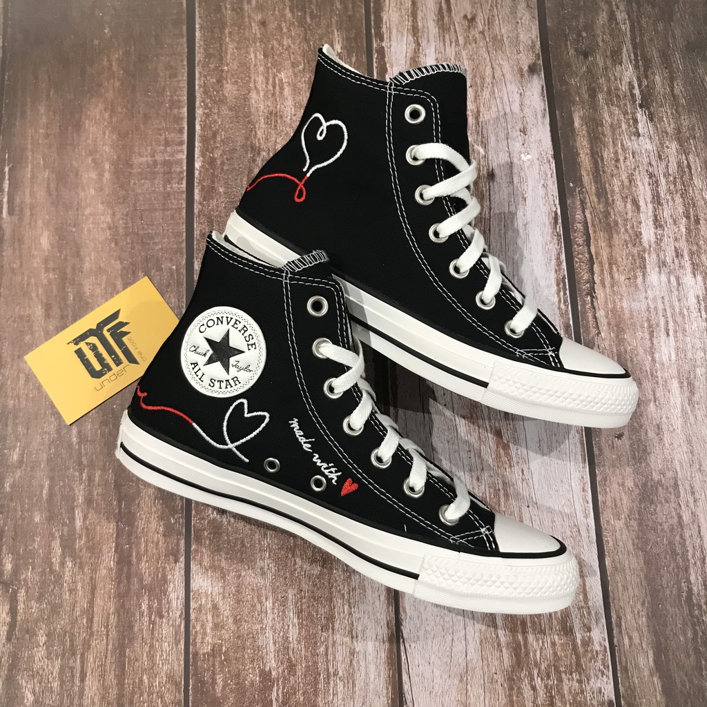 Giày Converse Chuck Taylor All Star Valentine's Day Đen 171158c
