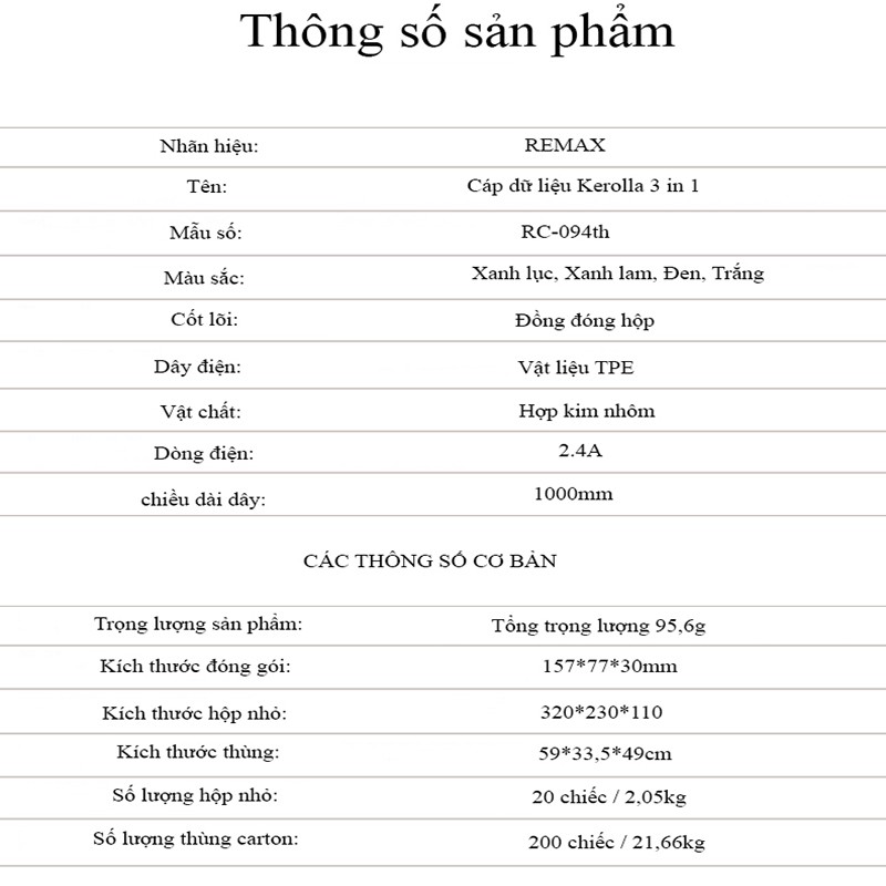 Cáp Sạc Điện Thoại⚡ Bảo Hành 12 Tháng ⚡ Cáp Sạc 3 Đầu 𝓡𝓔𝓜𝓐𝓧  3 Trong 1 Hỗ Trợ Sạc Nhanh Cho Các Dòng Iphone, Sam Sung...