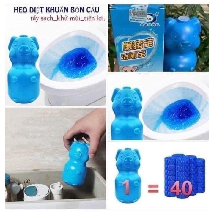 Lọ Lợn Thả Bồn Cầu, Tính Năng Diệt Khuẩn, Khử Mùi Nhanh, Mùi Hoa Oải Hương