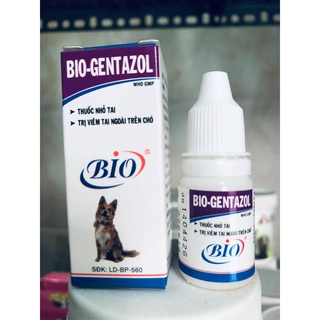 Dung Dịch Nhỏ Tai Chó Mèo Bio Gentazol | Dung dịch vệ sinh tai chó mèo dạng gel
