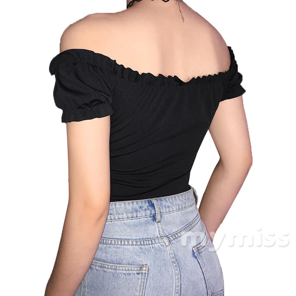 Áo liền quần Trễ Vai Tay Phồng Thời Trang Cho Nữ | BigBuy360 - bigbuy360.vn