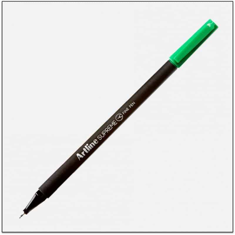Bút kim màu Artline Supreme EPFS-200 - 0.4mm - Màu xanh lá (Green)
