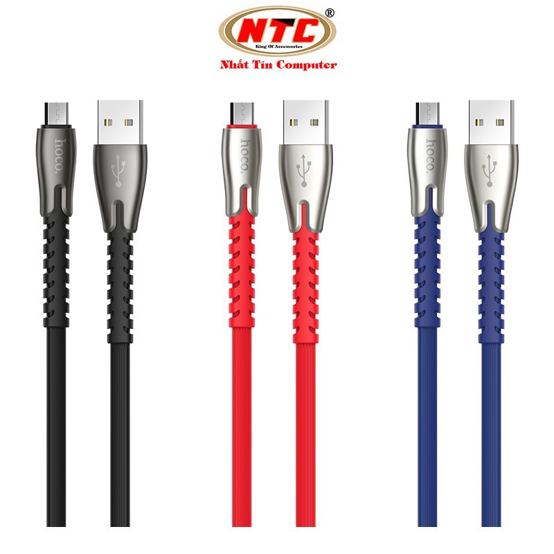 Cáp sạc nhanh và truyền dữ liệu Hoco U58 Core cổng microUSB hỗ trợ QC3.0, max 2.4A, dài 1.2M