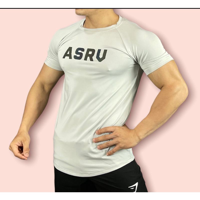 Áo thun gym nam ASRV, áo thun thể thao nam phom body cực chất