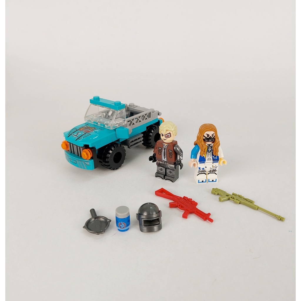Non LEGO Nhân Vật Pubg kèm xe, phụ kiện
