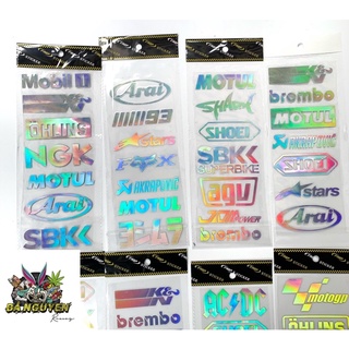 Tem Decal Phản Quang Laser Vỉ 7 Sticker Siêu Chất