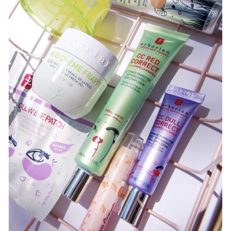 🇫🇷Erborian🇰🇷 CC Red Correct Dull Kem primer chống nắng cho da đỏ 💞 TamTam 💞