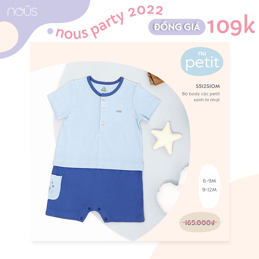 Bộ Quần Áo Liền Thân Body Nous Cộc Tay