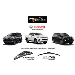 Bộ 2 Cái [Gạt Mưa] Wipers Bosch For [Toyota Fortuner/Hilux] 19"-21" - Riautocare