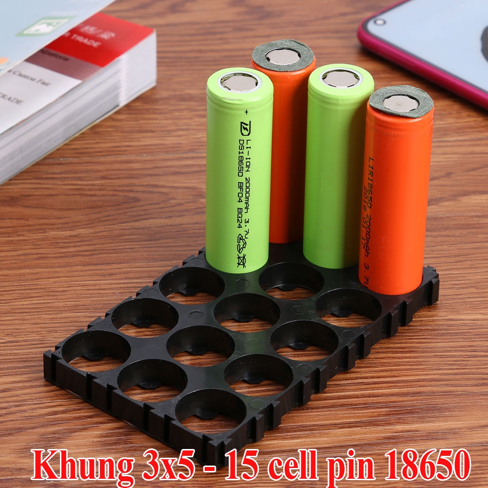 Khung - Đế Ghép và Cố Định Cell Pin 18650