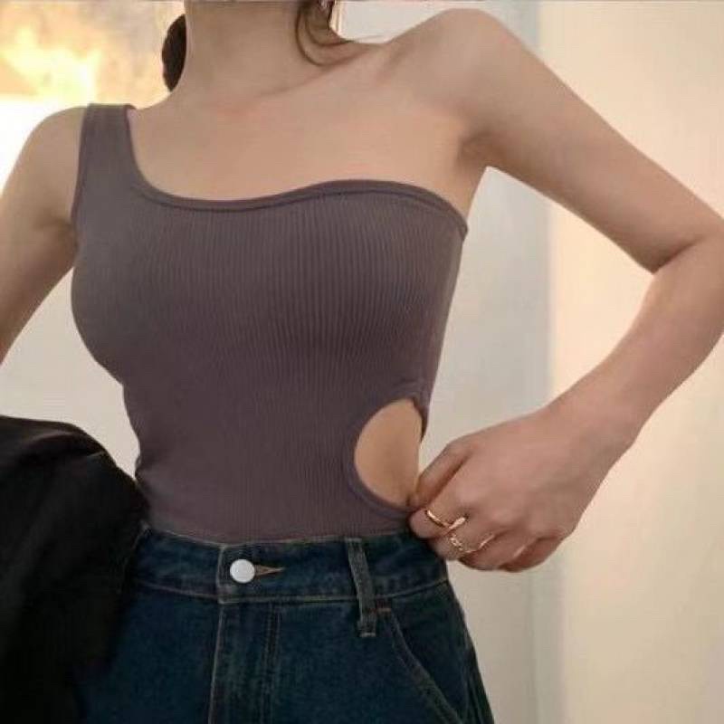 Áo Bra Lệch Vai Khoét Eo Có Đệm Ngực Hàng Cao Cấp-Kho Sỉ Mai Xuân