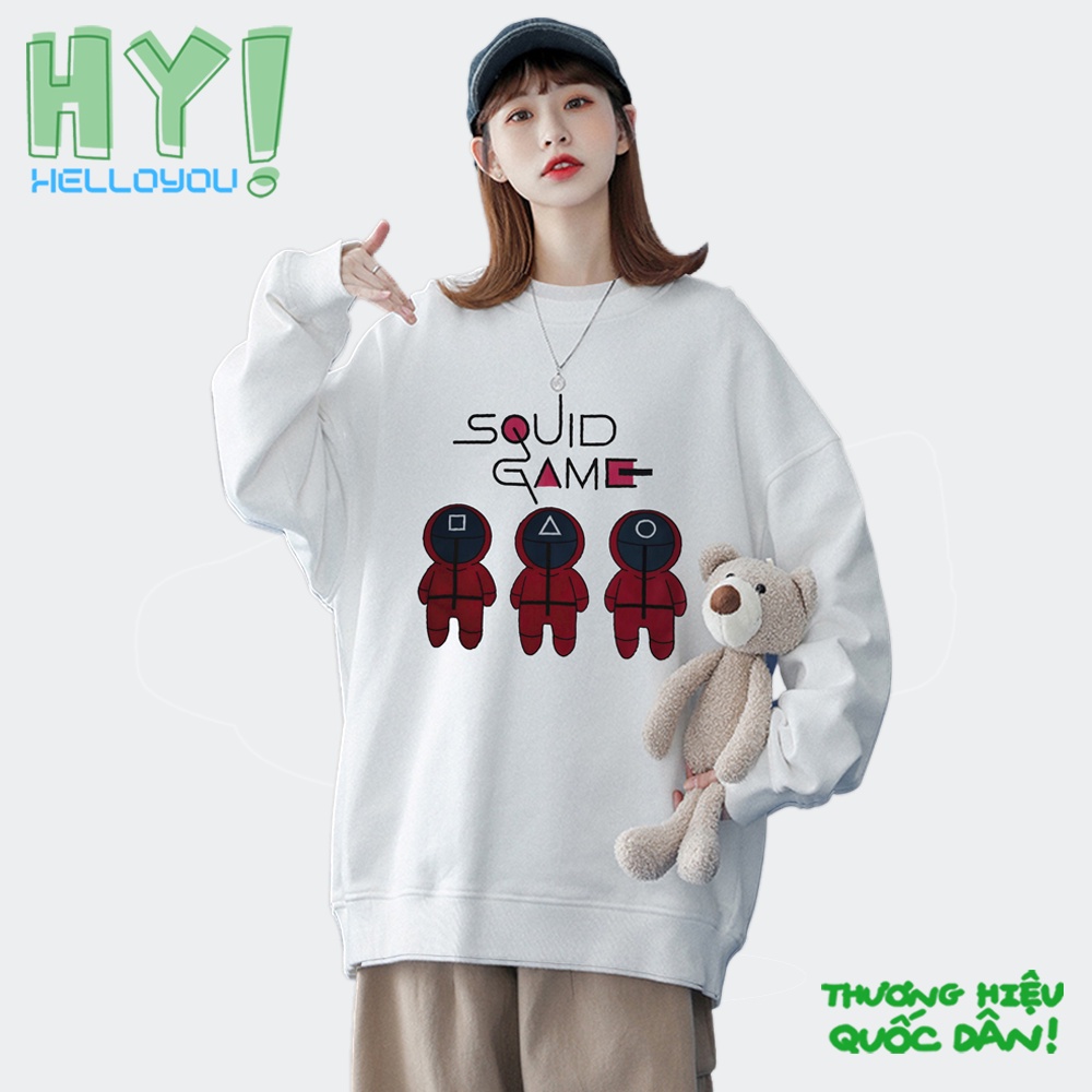 [HOTTREND] Áo Squid Game Trò Chơi Con Mực - Áo Hoodie Squid Game Form Dáng Rộng Nam Nữ