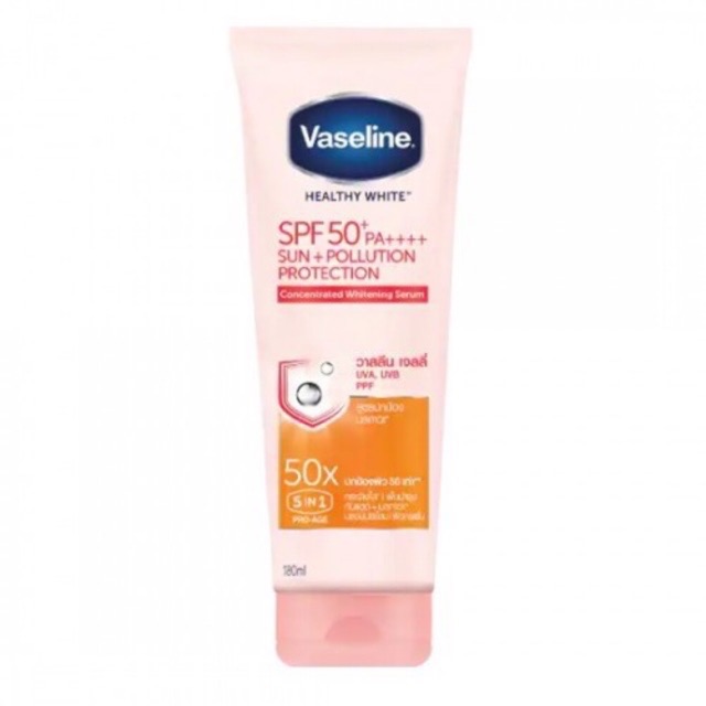 &lt;Mẫu mới&gt;  Sữa Dưỡng Thể Trắng Da Chống Nắng Vaseline 50X SPF50+ Thái Lan 320ml