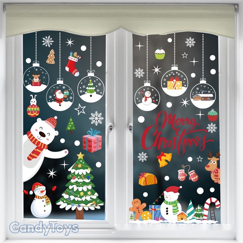 DECAL DÁN KÍNH CỬA SỔ TRANG TRÍ NOEL/ GIÁNG SINH