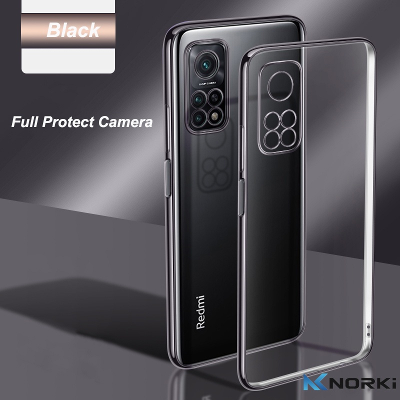 Ốp Điện Thoại TPU Mềm Siêu Mỏng Trong Suốt Mạ Viền Cho Xiaomi Redmi Note 11 11S 11Pro Redmi Note 10 10s 10Pro 9 9S 9Pro