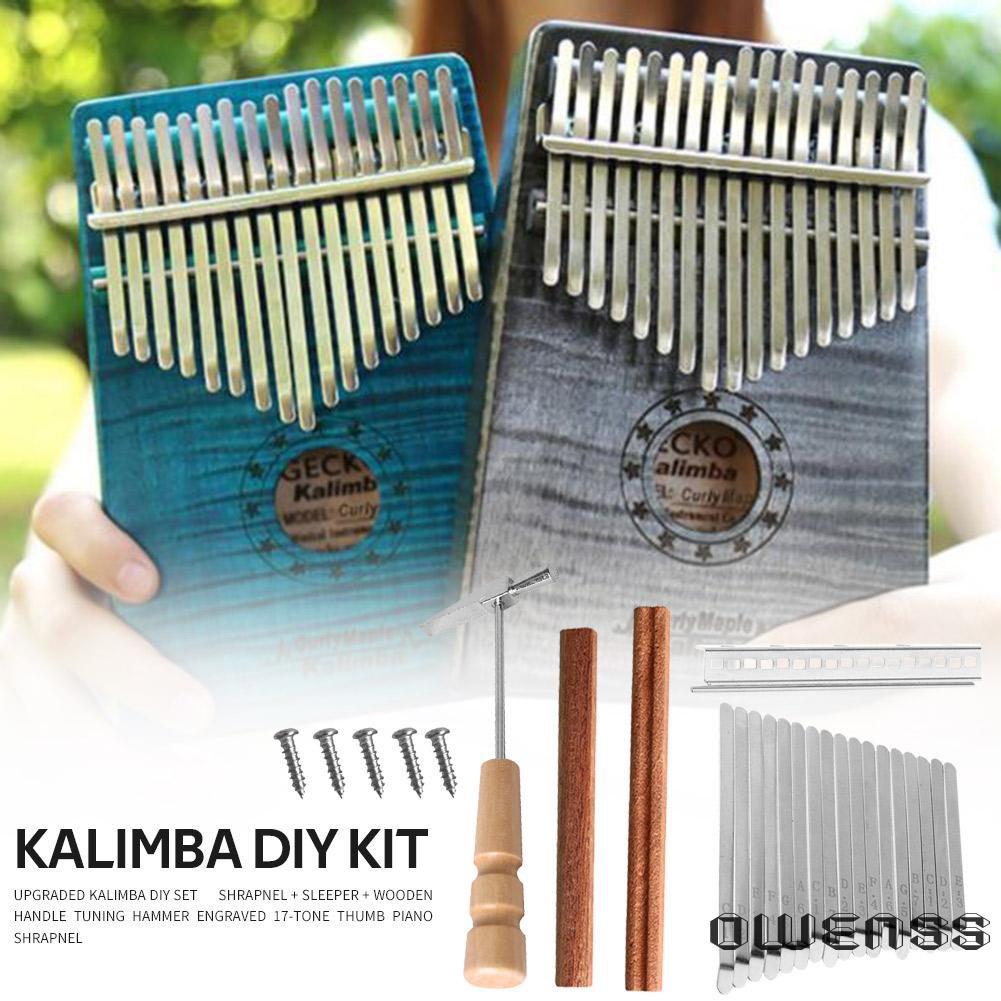 Bộ Phụ Kiện Đàn Kalimba 17 Phím Thay Thế Chuyên Dụng