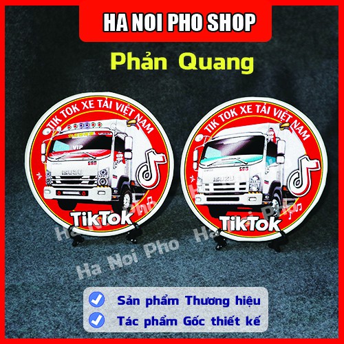 02 tem ISUZU FRR Logo TikTok Xe Tải Phản Quang Chống Nước - Ha Noi Pho Shop