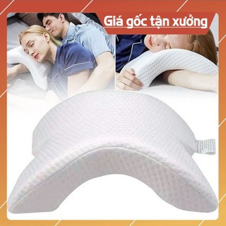 [ẢNH THẬT] Gối ngủ luồn tay chống mỏi dạng cong cao su non cao cấp