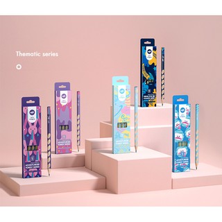 Hộp bút chì Uek 12 chiếc HB cho bé tập viết - Thematic
