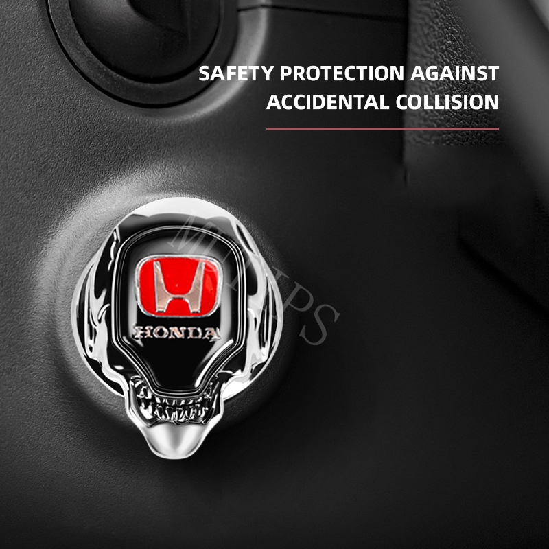 Ốp Bảo Vệ Nút Khởi Động Xe Hơi Honda Accord Jazz Freed Brio City Civic CRV HRV BRV Bằng Hợp Kim Kẽm