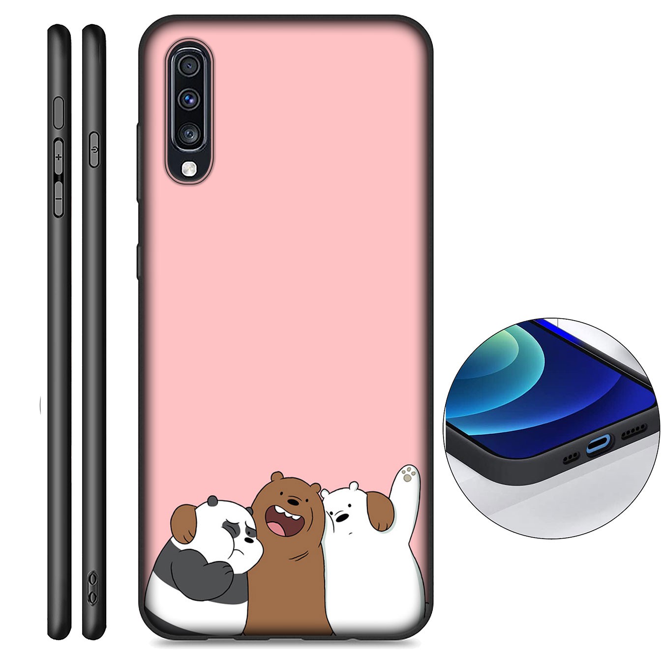 Samsung Galaxy A02S J2 J4 J5 J6 Plus J7 Prime A02 M02 j6+ A42 + Casing Soft Silicone Phone Case H23 Comic We Bare Bears Cover
