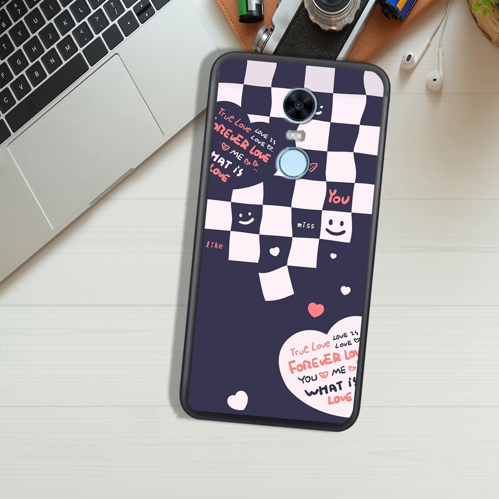 Ốp Lưng XIAOMI REDMI 5 - REDMI 5 PLUS - REDMI NOTE 3 , In Hình &quot;Black Heart&quot; Phong Cách Đẹp.