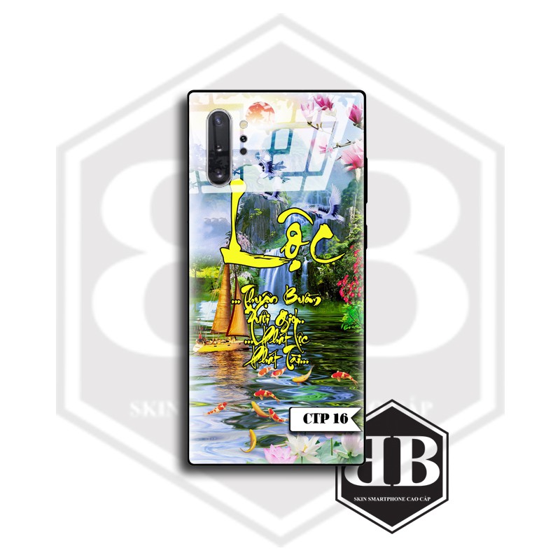 Ốp lưng kính cường lực SAMSUNG NOTE 8 / NOTE 9 / NOTE 10 / NOTE 10 PLUS / NOTE 10 PRO kiểu chữ thư pháp sang trọng