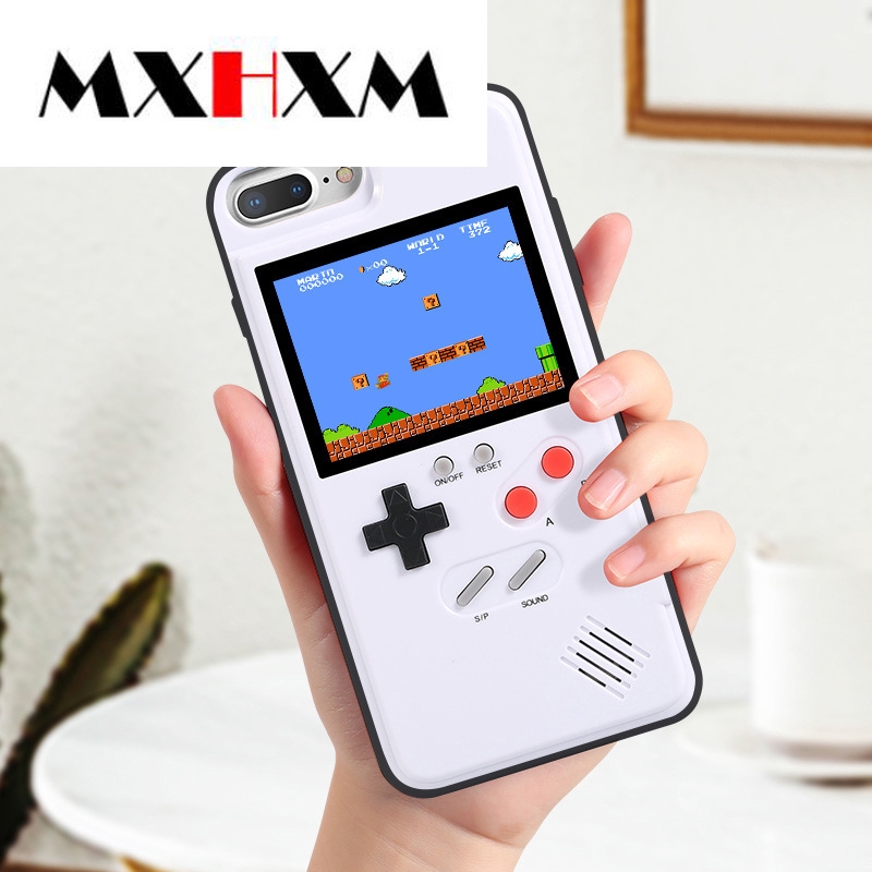 Ốp điện thoại từ nhựa dẻo thiết kế kiểu máy chơi game cầm tay cho iphone 6-7 8 plus x xr xs MAX