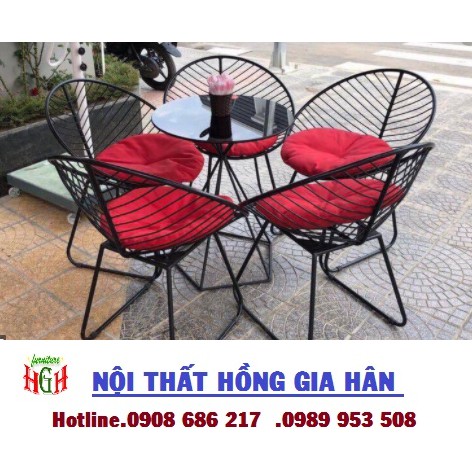Bộ bàn ghế cafe mỷ nghệ