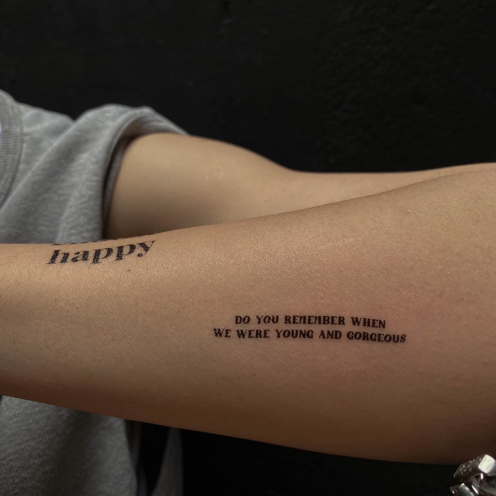 Hình xăm dán tạm thời Tattoodee 7 ngày, xăm trong 1 phút, chống nước 100%