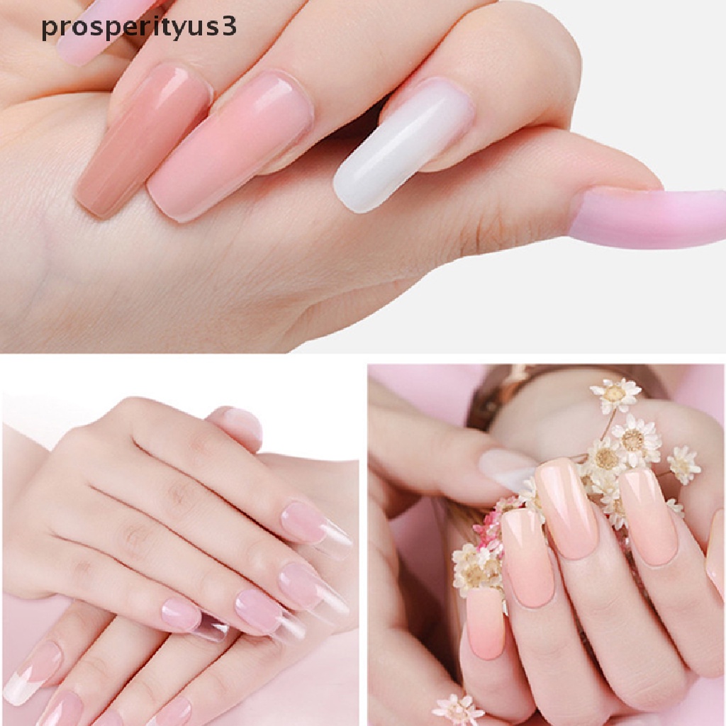 [prosperityus3] 7PCS Poly Extension Nail Gel Kit All For Manicure Set Fast Building Gel  Polish [new]