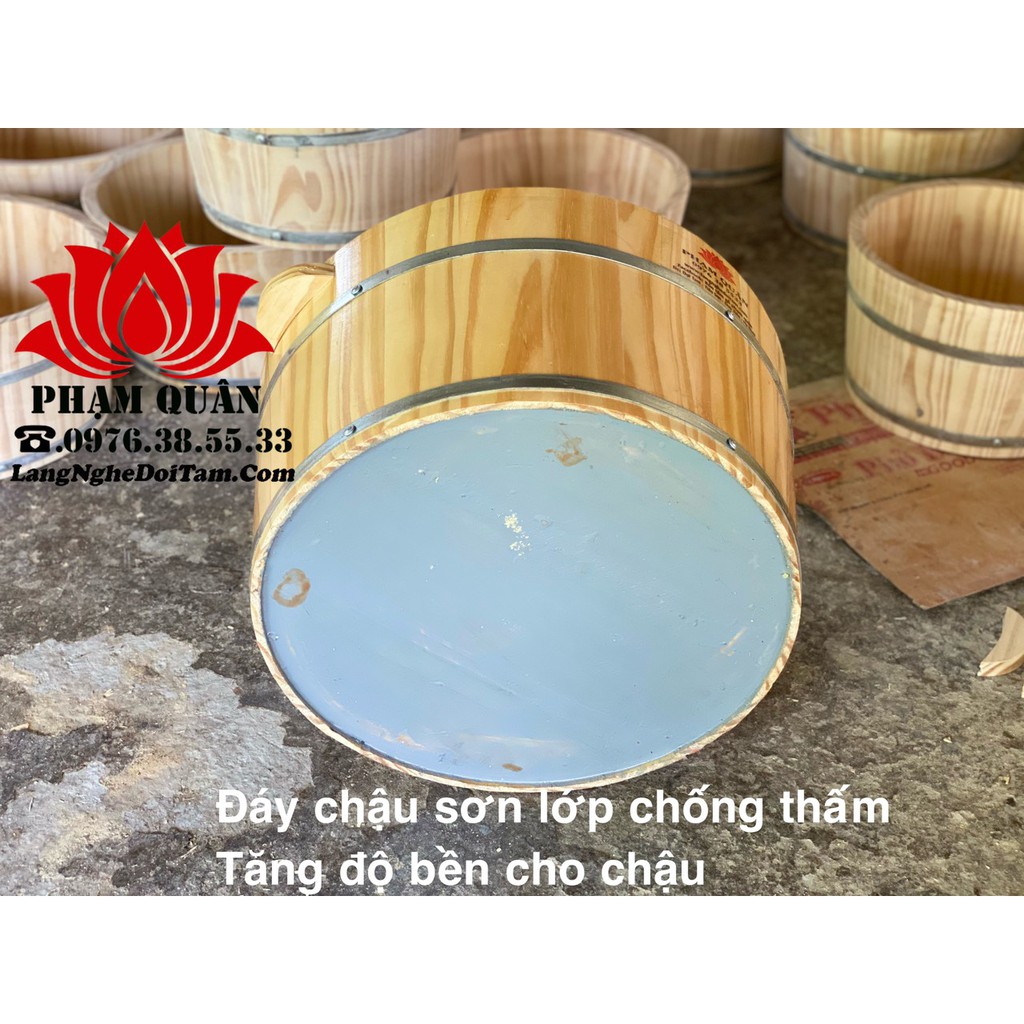 Chậu gỗ ngâm chân, chậu ngâm chân gỗ thông