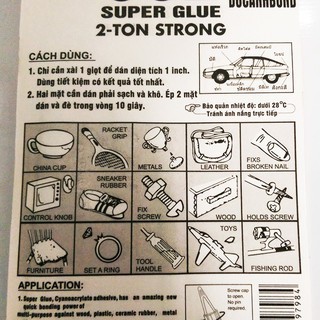 Gía hủy diệt - Keo dán đa năng Super Glue Đức Anh - dán siêu chắc- tuýp 3gr freeship có video kèm ảnh thật